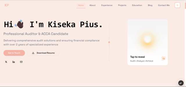 Kiseka Pius - Professional Auditor