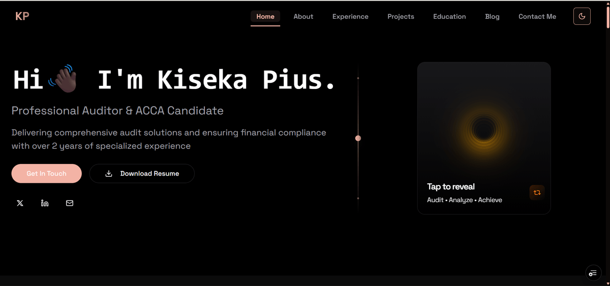 Kiseka Pius - Professional Auditor