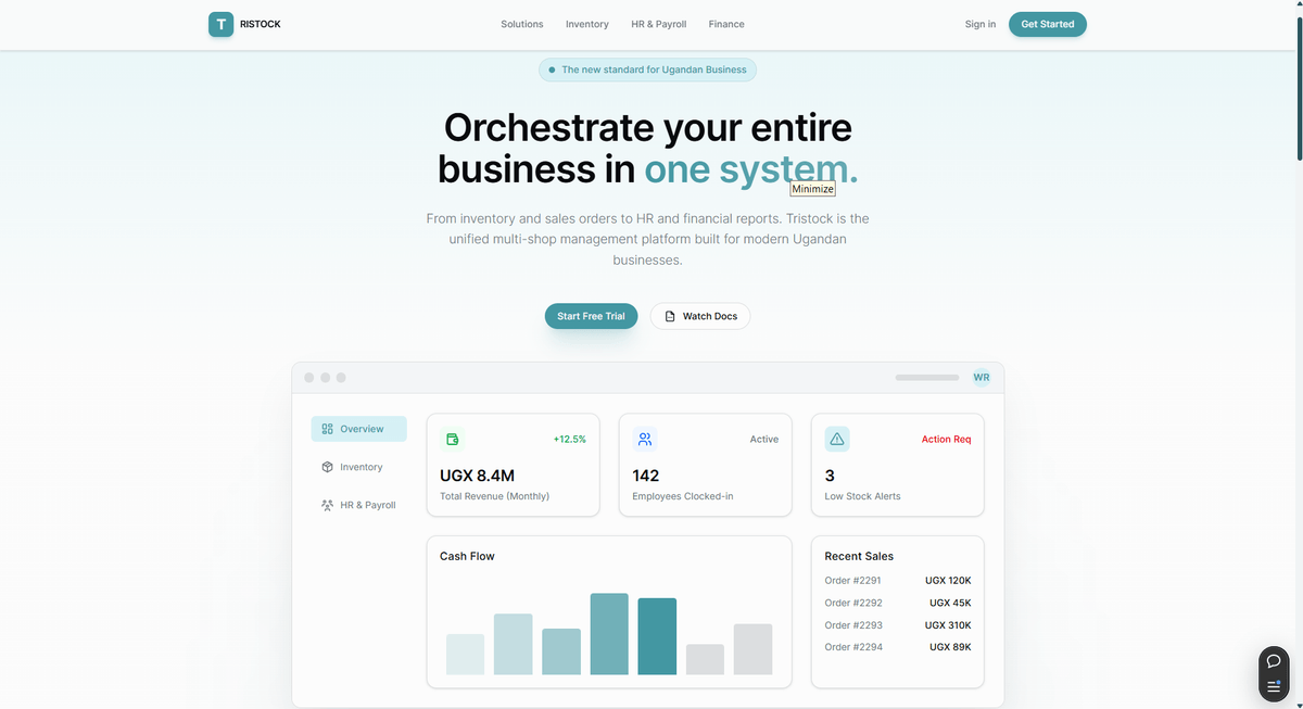 Tristock Inventory System